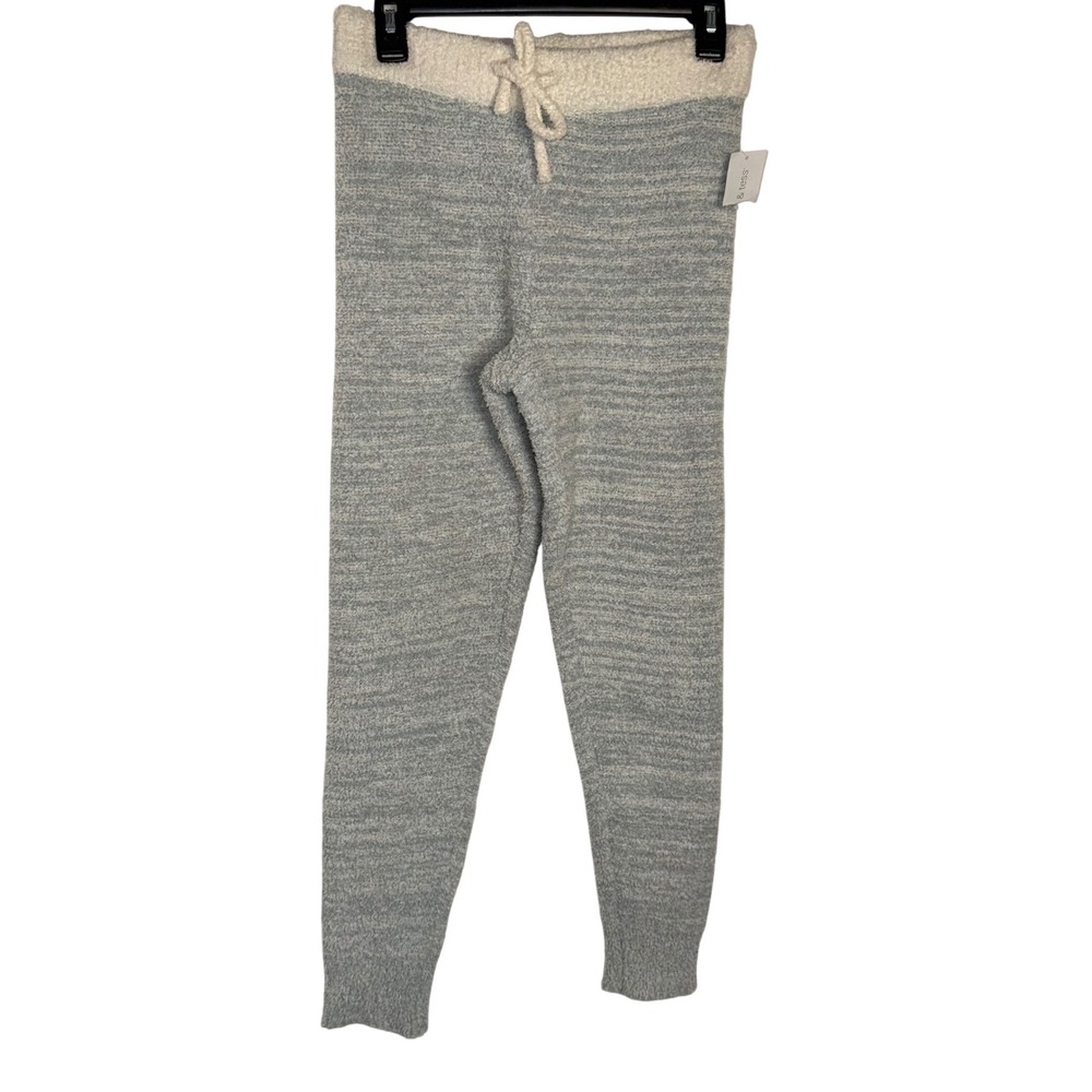 Mia & Tess Sky Blue Teddy Fabric Joggers B1232SWPS Womens Fuzzy Lounge Pants S - Picture 1 of 5